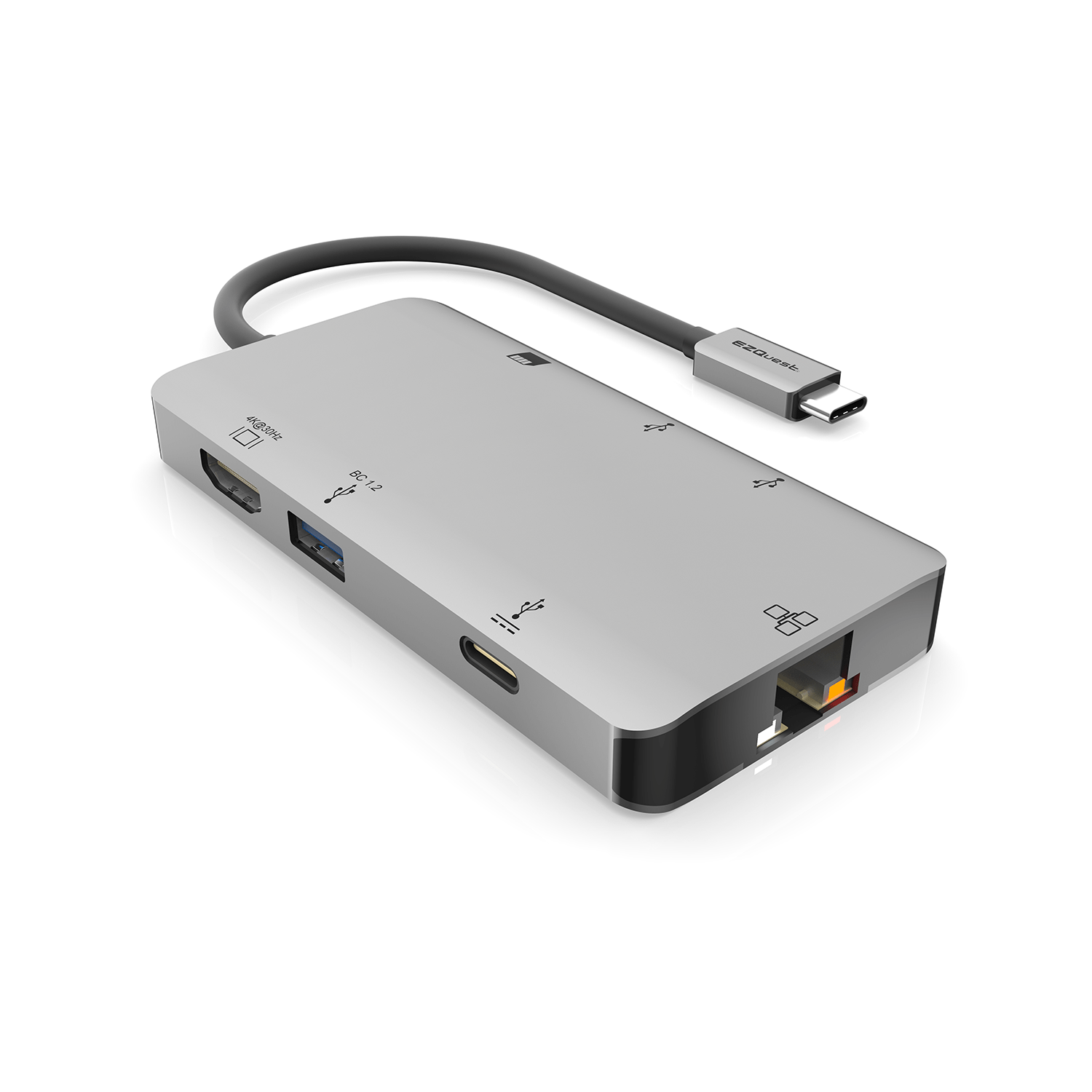 Multipuertos EZQuest USB-C Multimedia Hub Adapter 8 Puertos 3.0 — La Tienda de Audio Colombia