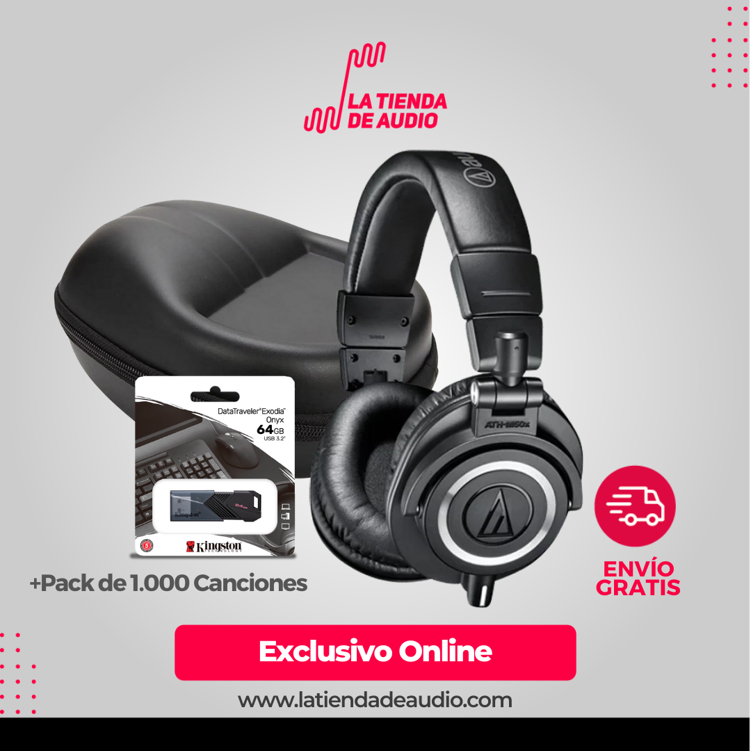 Combo Inicia Equipado Audífonos Audio-Technica ATH-M50x — La Tienda de Audio Colombia