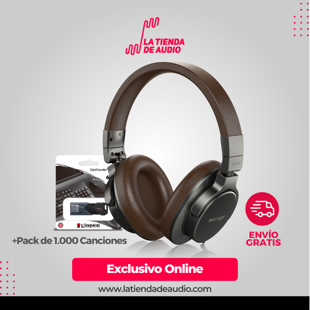 Combo Inicia Equipado Audífonos Behringer BH 470 — La Tienda de Audio Colombia