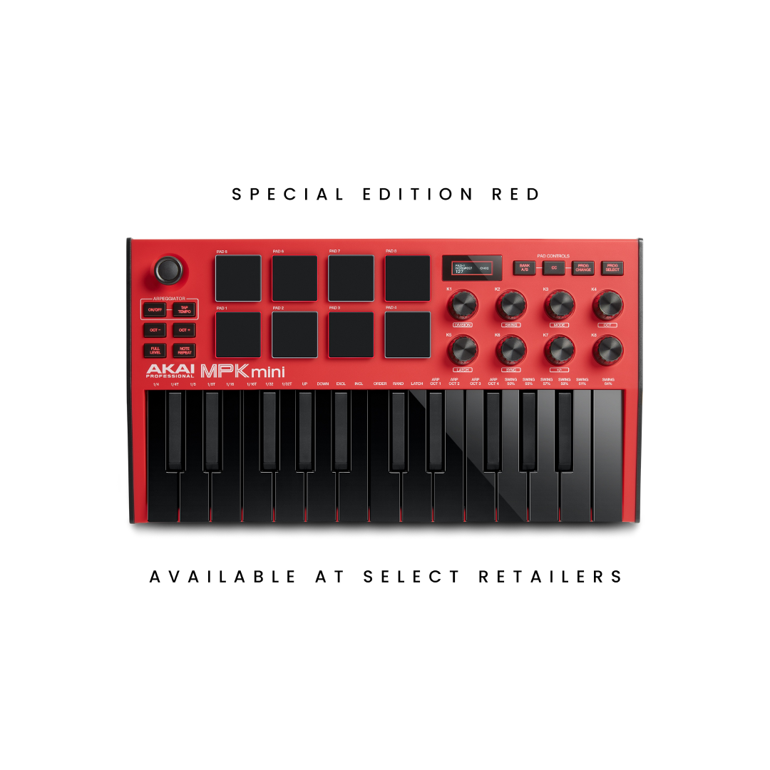 AKAI MPK Mini MK3 25-Key (Rojo) — La Tienda de Audio Colombia