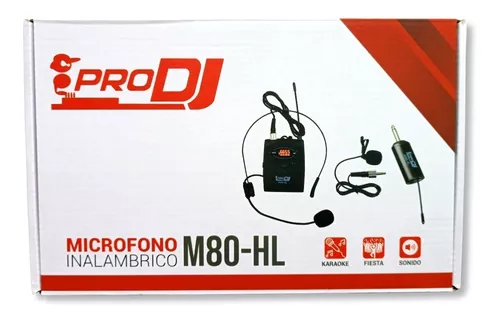 Micrófono de solapa inalámbrico PRO DJ M80-HL imagen 4 — La Tienda de Audio Colombia